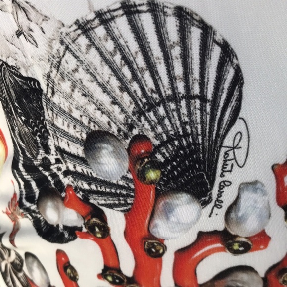 Roberto Cavalli SZ 38 shell and pearl printed top - Picture 3 of 11